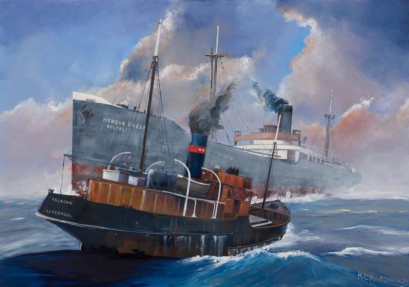 Scène maritime huile sur panneau 123/83. 900 euros
