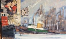 Suzanne bloquée par la glace New York 1943. huile sur panneau 123/83. 900 euros