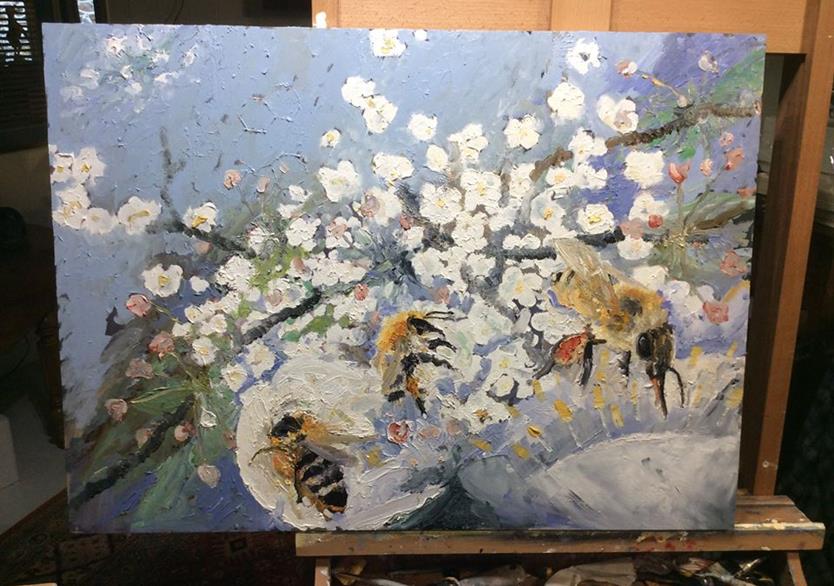 Bzbzbz les abeilles. 450 euros